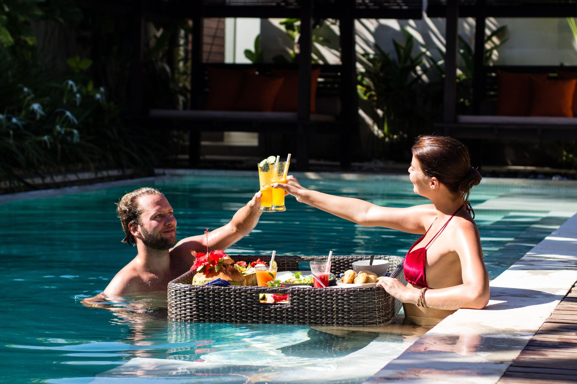 Chandra Bali Pool Breakfast | Bali, Indonesia