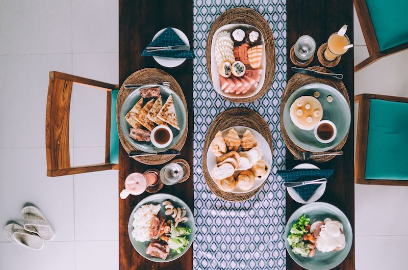 Chandra Bali Villas Meal Table