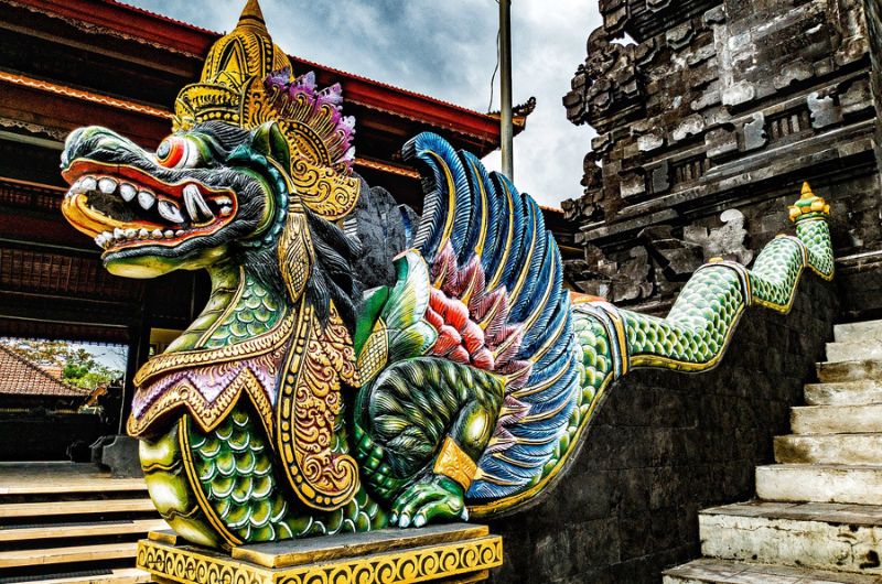 Chandra Seminyak Temple Dragon